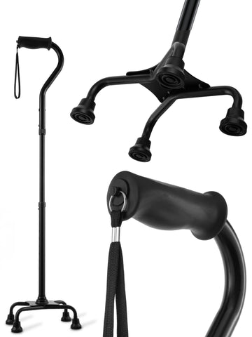 Walking Quad Cane - Extra Balance & Stability